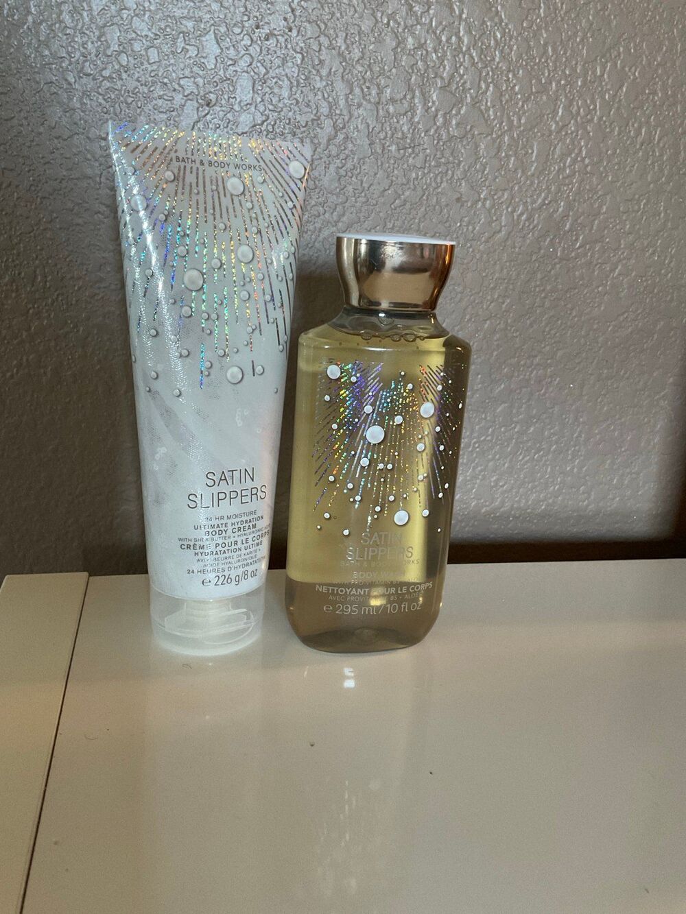 Bath and Body Works Satin Slippers Body wash and lotion